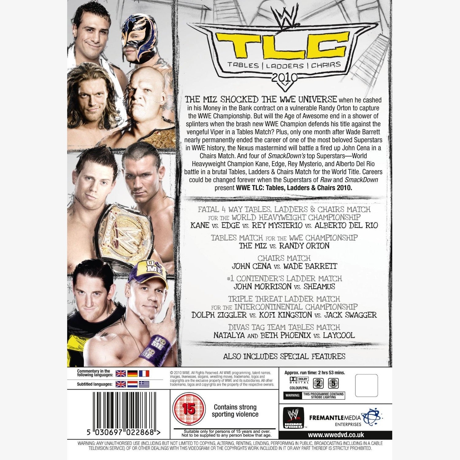WWE TLC: Tables, Ladders & Chairs 2010 DVD – wrestlingshop.com