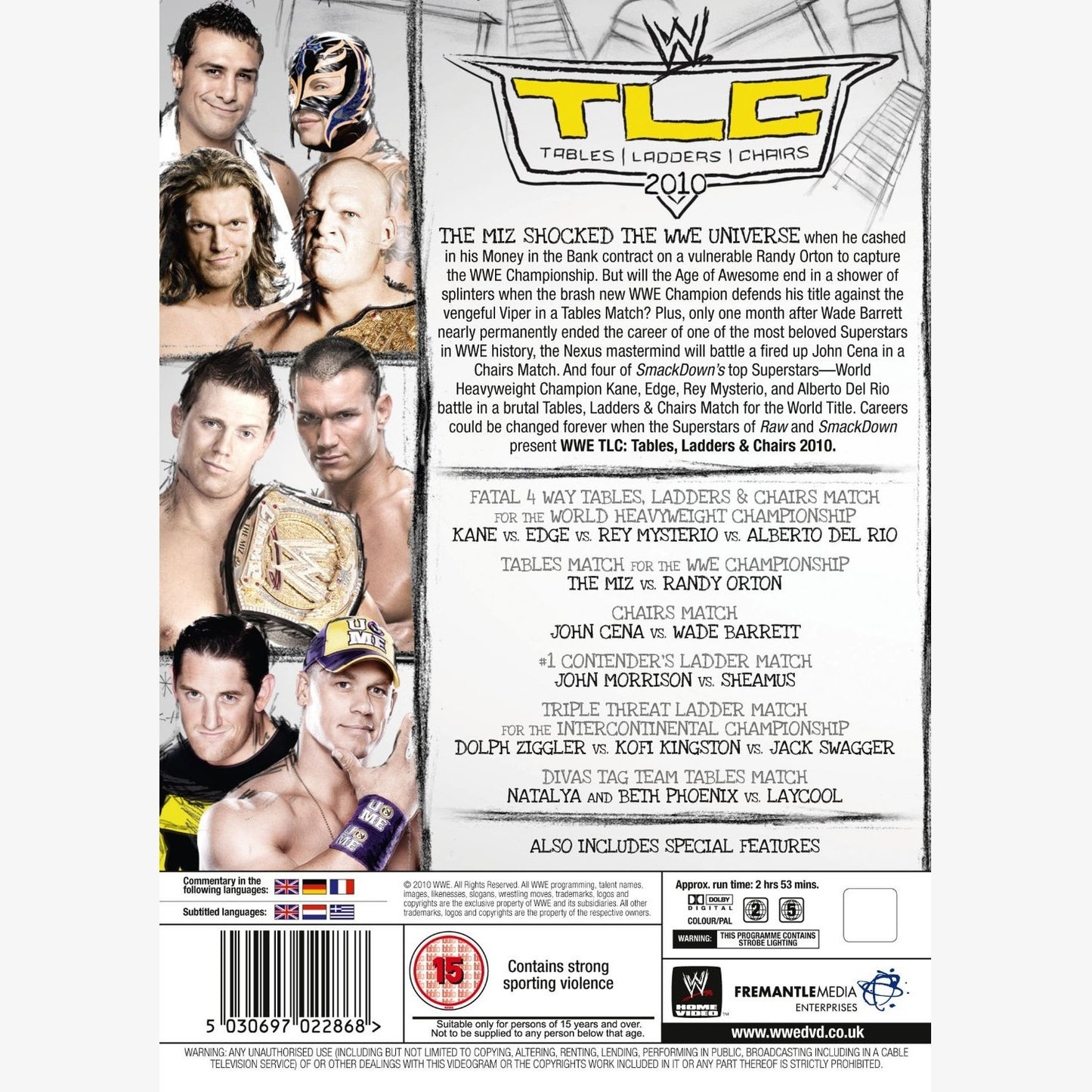 WWE TLC: Tables, Ladders & Chairs 2010 DVD