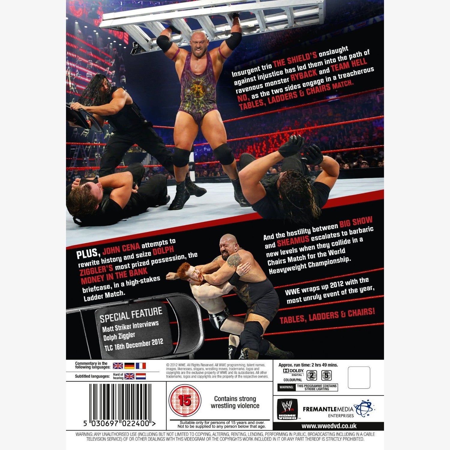 WWE TLC: Tables, Ladders & Chairs 2012 DVD – wrestlingshop.com