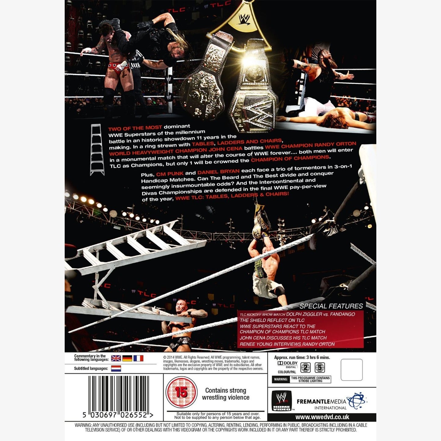 WWE TLC: Tables, Ladders & Chairs 2013 DVD