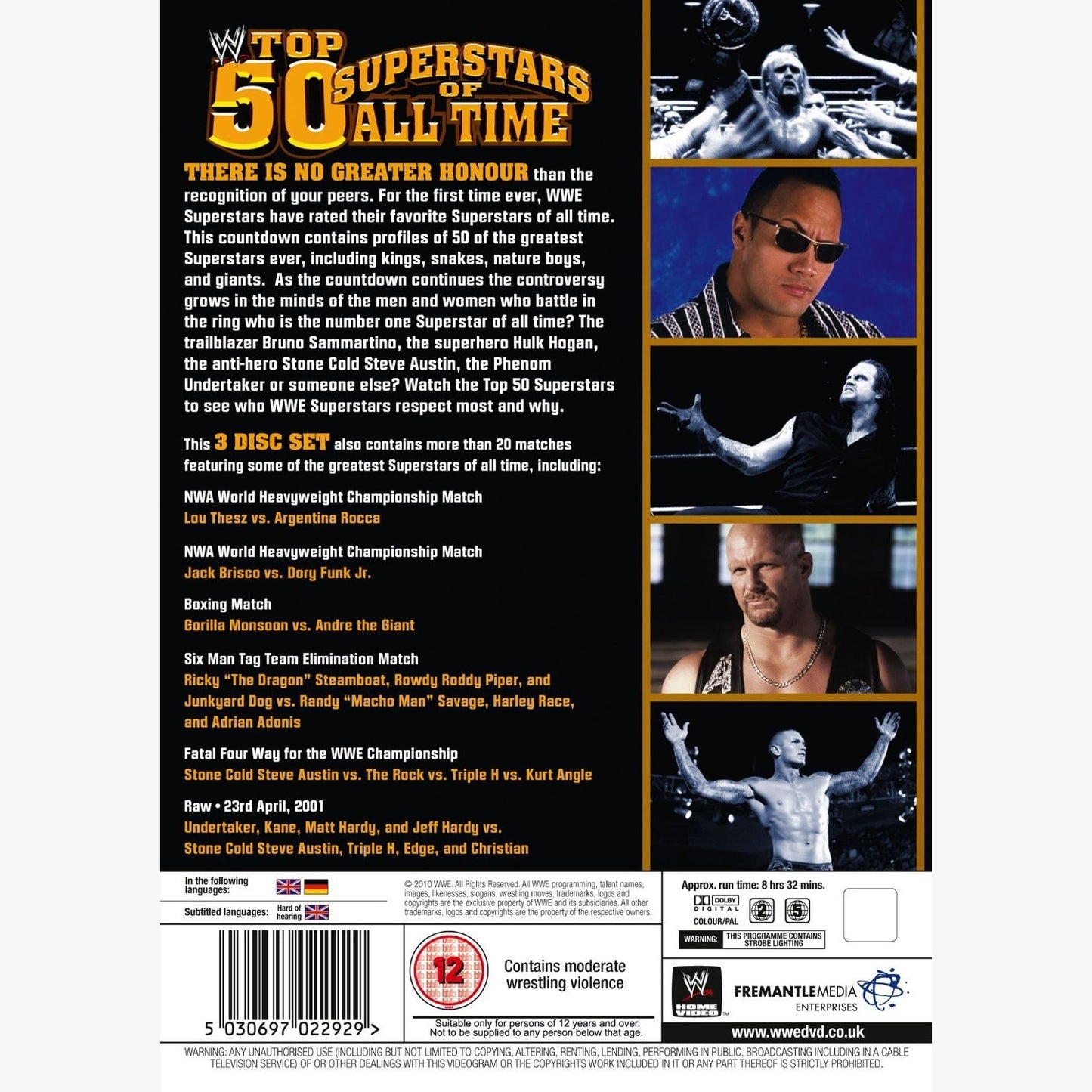 WWE Top 50 Superstars of All Time DVD