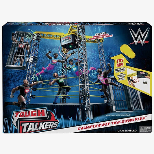 WWE Tough Talkers Championship Takedown Ring playset