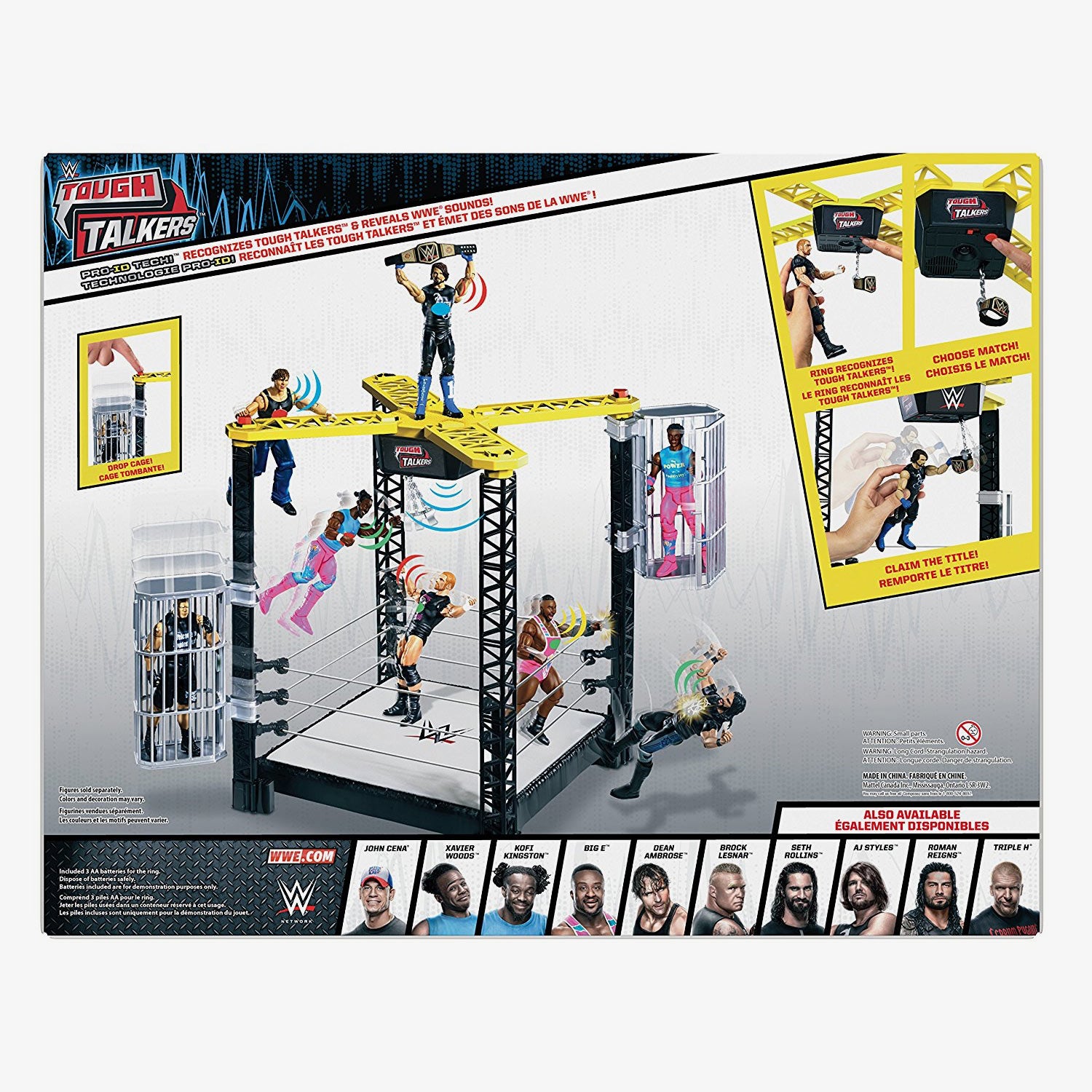 WWE Tough Talkers Championship Takedown Ring playset
