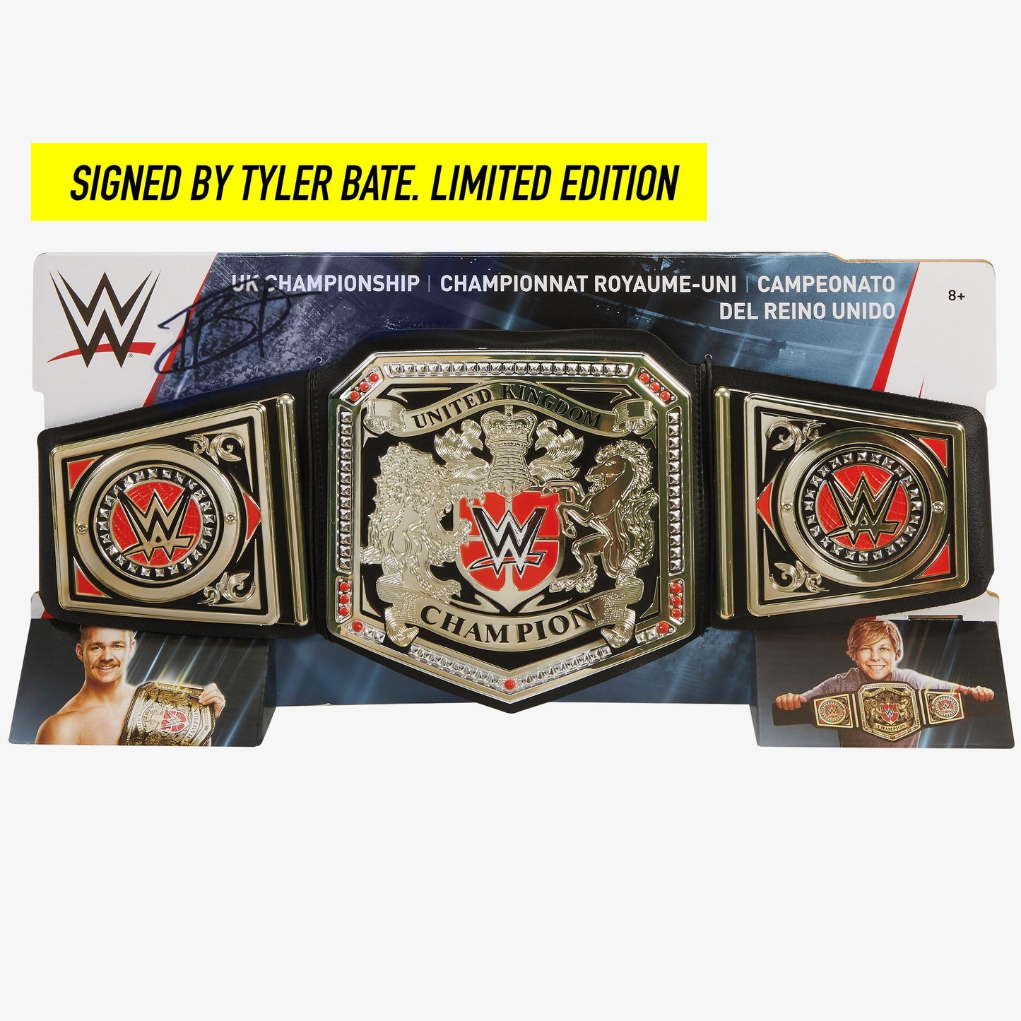 Signed WWE UK Championship + Tyler Bate UK Champion WWE Elite Collection
