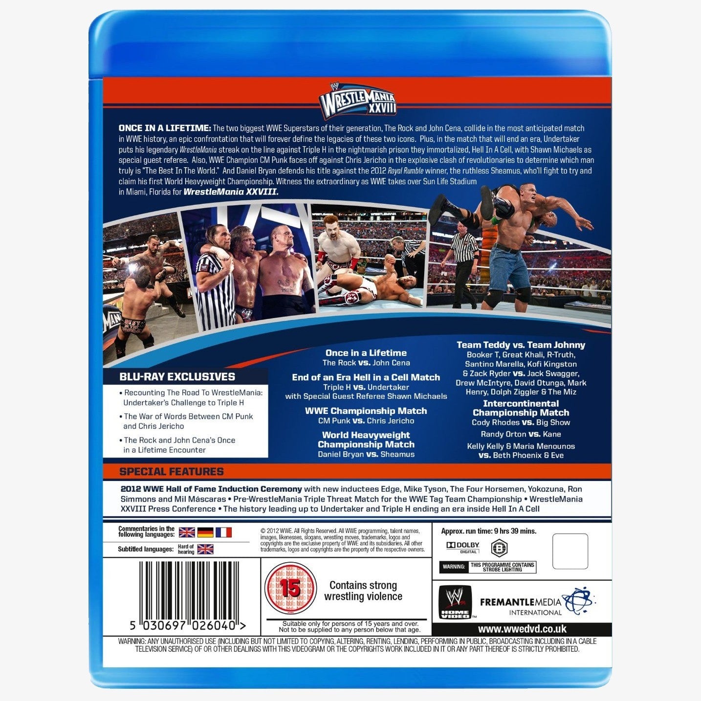 WWE WrestleMania 28 Blu-ray – Wrestlingshop.com