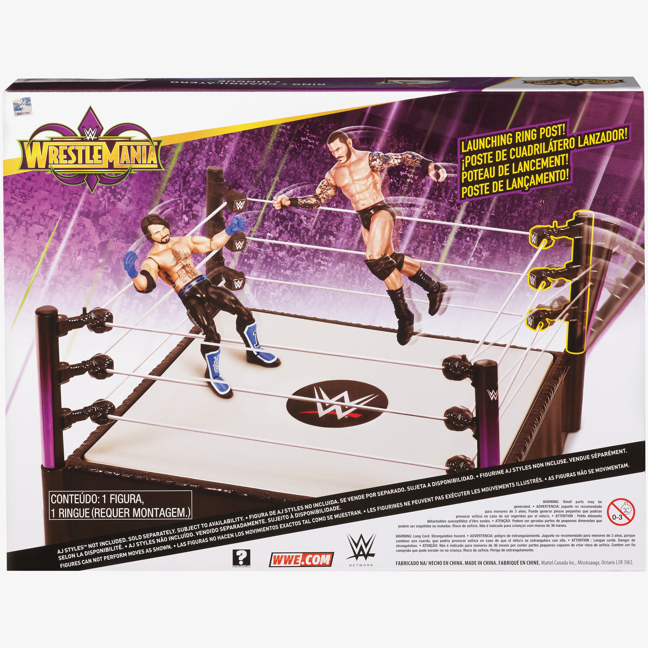 WWE WrestleMania 34 Ring Playset (with Randy Orton Figure)