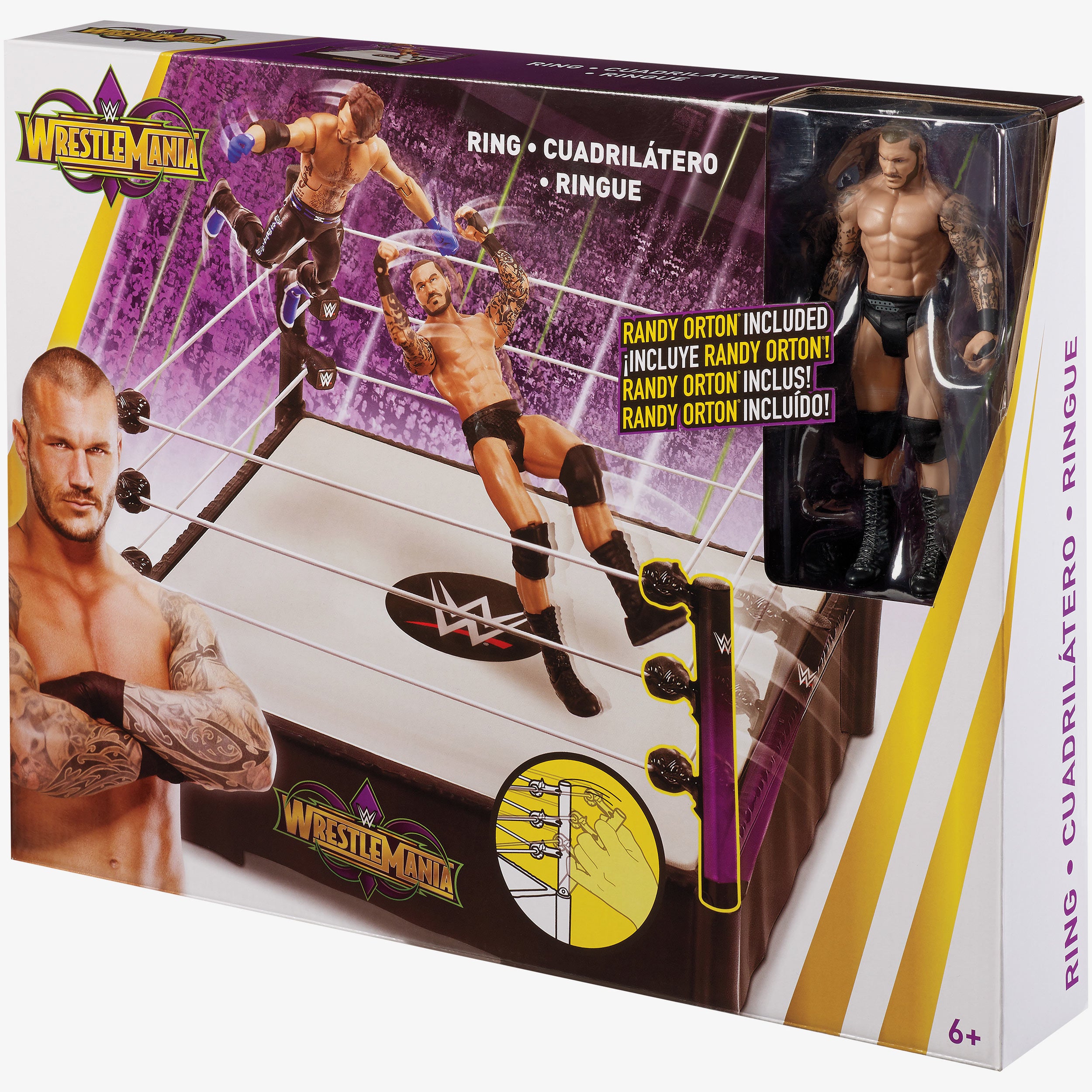 WWE WrestleMania 34 Ring Playset (with Randy Orton Figure)